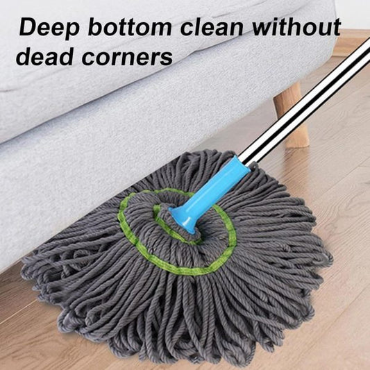 Extendable Twist Mop Fine Fiber Floor Mop – 2-in-1 Rotatable Adjustable Mop | 360-degree Fine Fiber Fabric Self-twisting Dehydrated Mop | Hard Floor Cleaning Mop | Self-twisting Torque Mop For Cleaning Walls