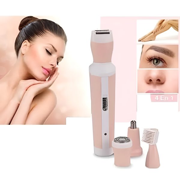 Kemei 4 In 1 Rechargeable Hair Remover Shaver Ladies Epilator – Km-3024 (random Color)