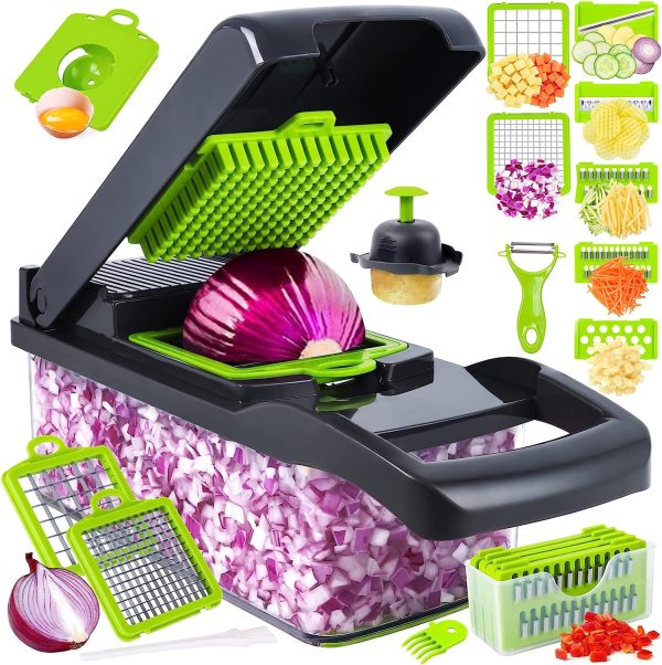 Multifunctional Vegetable Slicer Cutter Shredders Slicer With Basket Fruit Potato Chopper Carrot Grater