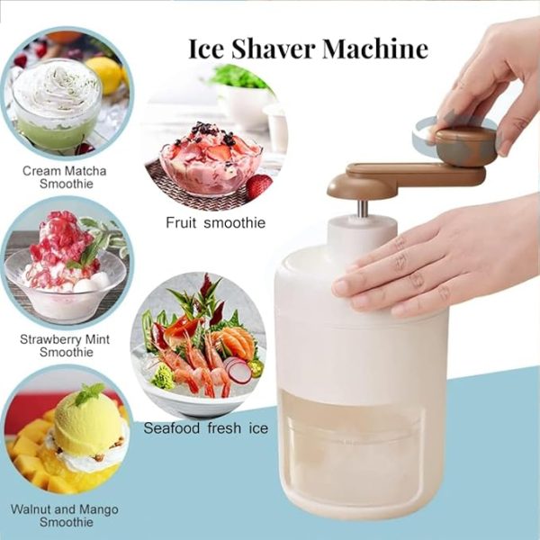 Portable Manual Ice Crusher Multi-function Hand Shaved Ice Machine Ice Chopper – Ice Shaver – Ice Shaver Machine – Ice Crusher – Mini Mini Shaved Ice